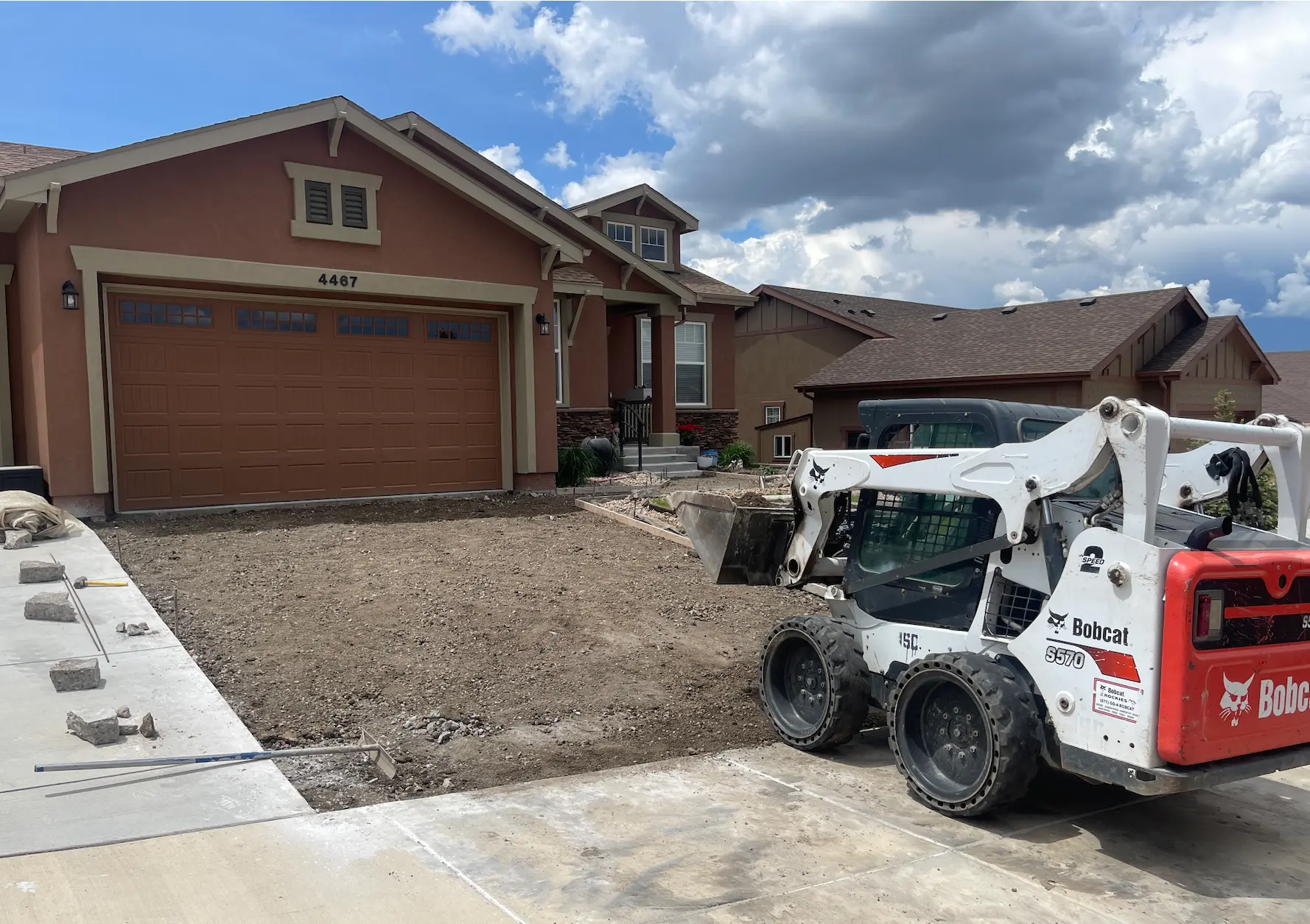 Driveway removal and replacement with a fresh concrete surface